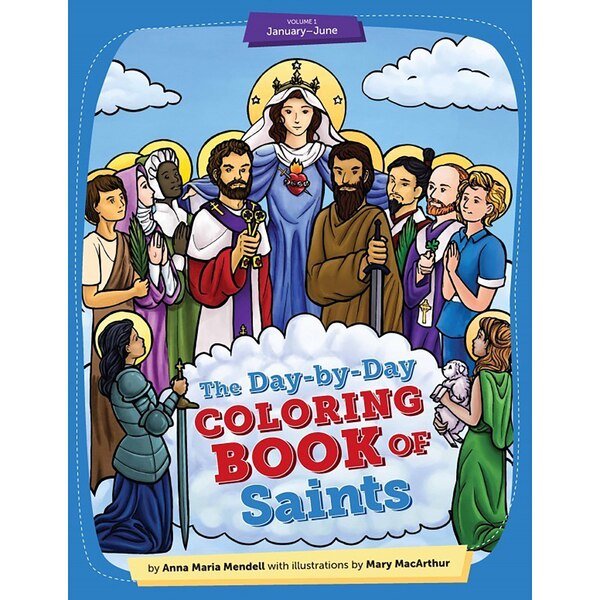 Day-by-Day Coloring Book of Saints Volume 1 Book, Sophia Institute Press, Mfr#: 9781622828203